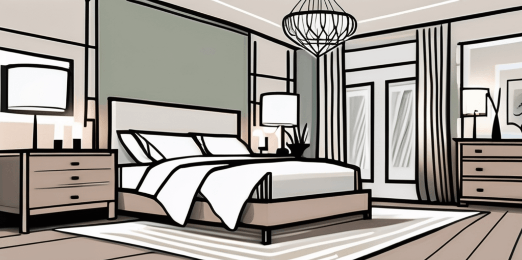 Monterey bedroom lighting, bedroom light fixtures, custom home lighting