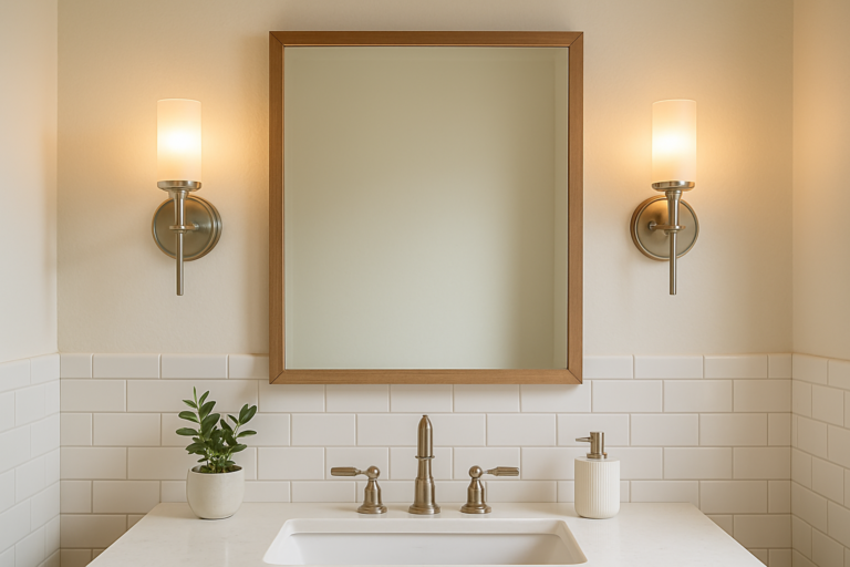 Bathroom Vanity Lighting: Height, Width, and Why Both Matter
