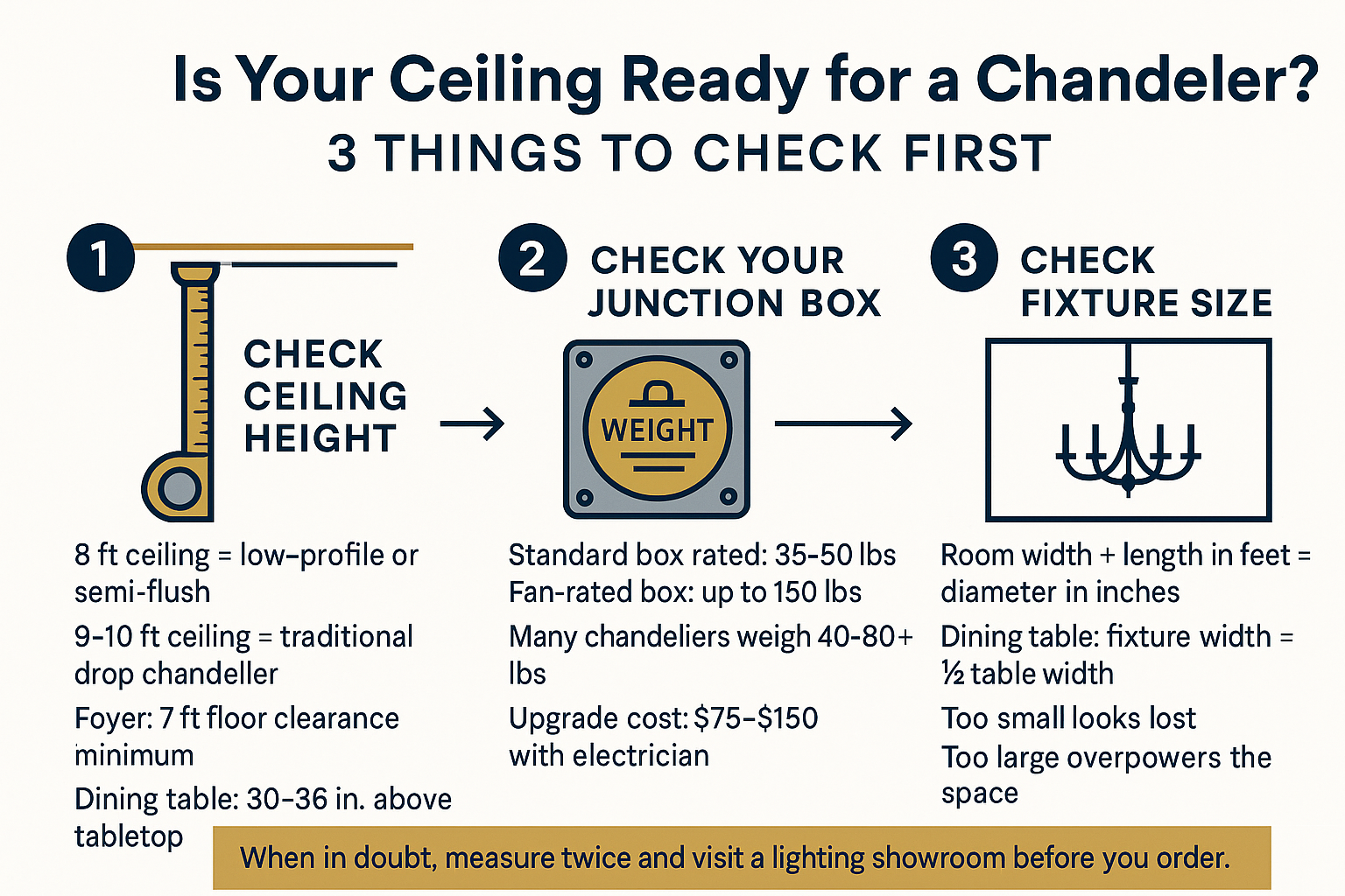 Is Your Ceiling Ready for a Chandelier? Here's How to Tell