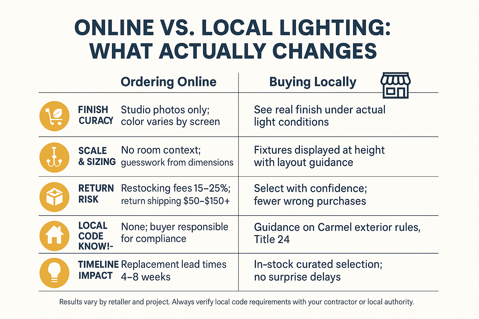 Why Buying Lighting Locally Still Makes a Difference